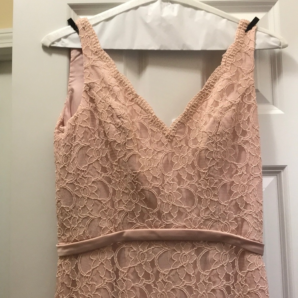 Light pink bridesmaid dress